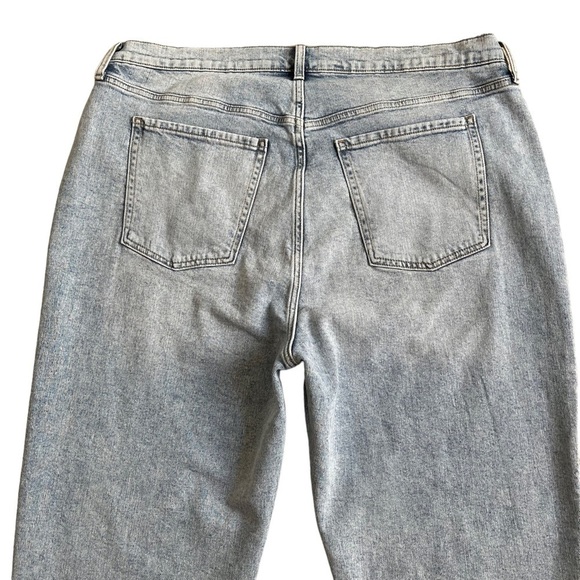 Old Navy Womens Extra High-Waisted Button-Fly Straight Raw-Hem Jeans Plus Sz 20 - Picture 7 of 10